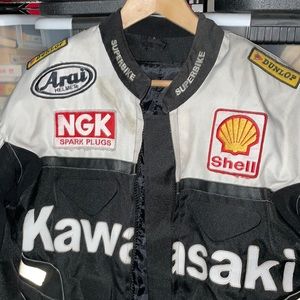 Kawasaki bike jacket with pads
